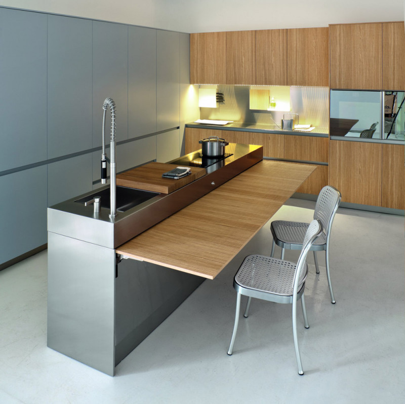 dapur minimalis stainless steel